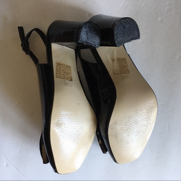 Pierre Dumas Slingback Heels /Studded Bow-5.5M - Picture 7 of 8